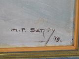 an image of a painting with writing on it that says mr satty