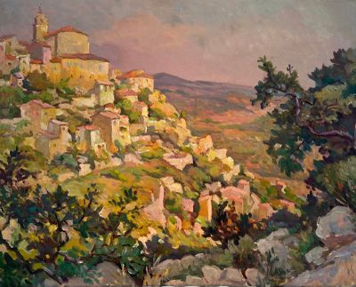 Jos Henri PONCHIN (1897 - 1981), "Village à flanc de vallée"…