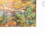 a picture of a painting on the wall of a room