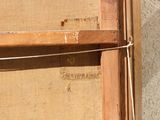 a close up of a piece of wood on a wall