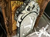a picture of a picture frame with a clock on top of it
