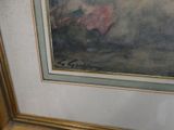 a picture of a painting on the wall of a room
