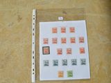 une photo d'une photo d'une feuille de papier sur laquelle figurent des timbres