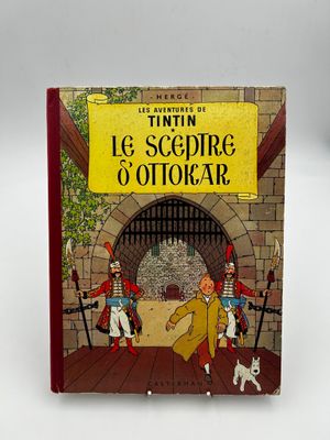 livre pour enfants français, « Tintin, le scourre d'ordre », avec l'illustration d'un soldat et d'un chien