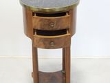 an image of a small table with a marble top