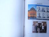 an open book with pictures of people on it