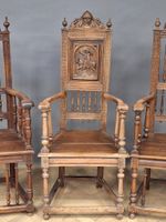 Réunion de trois fauteuils (dont une paire) type caquetoire … (photo 2)