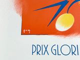 a poster for a tennis tournament with a man holding a racquet