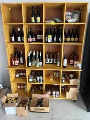 many bottles of wine on the shelves in the room
