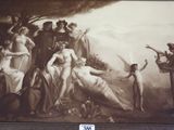 a picture of a painting of a group of women and men