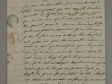 an old handwritten letter on a piece of paper with writing on it