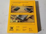 a yellow box with a picture of a cell phone inside of it