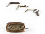 a picture of a knife, scissors, and other items on a table