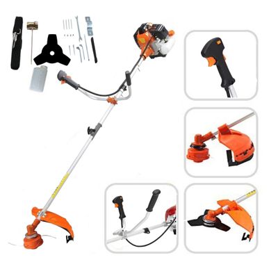 Débroussailleuse thermique 55cc multifonction 2 en 1, équipée d'une la