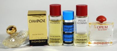 YVES SAINT LAURENT lot de 6 parfums miniatures dont champagn…