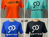four different colors of t - shirts with the number 9 on them
