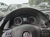 dashboard view of a car with a steering wheel and dashboard gauges
