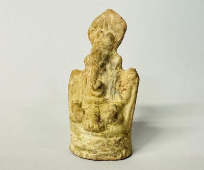 INDE. Ganesh. Figure anthropo-zoomorphe en terre cuite. H. 1…