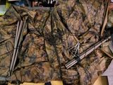 a bag of fishing gear sitting on a table