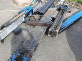 a lot of junk on the ground in the parking lot