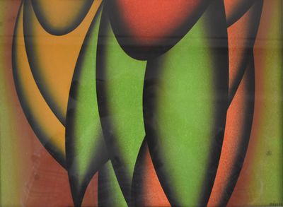 Dordevic MIODRAG (1936), "Composition abstraite". - Photo 1