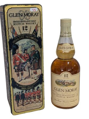 glen mora 12 year old scotch whisky bottle and box