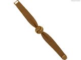 une image représentant un bracelet en or orné d'un nœud