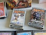 a lot of cards on a table with a lot of them
