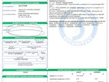 a close up of a document with a barcode on it