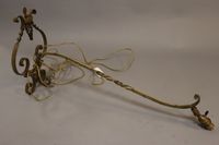 MULLER FRERES Lunéville. Applique en fer forgé doré formant … (photo 5)