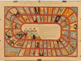 a picture of a game board with a lot of people on it