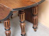 an image of a wooden table in a room