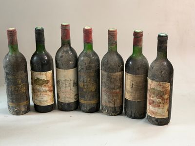 7 bouteilles BORDEAUX DIVERS