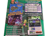 a back cover of a magazine with a picture of a pokemon