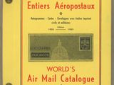 the front cover of a catalogue of the air mail catalogue
