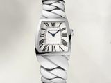 an image of a woman ' s wrist watch with roman numerals on it