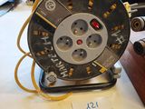 a reel that is sitting on a table in a room