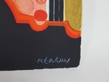 a picture of a painting on a white wall