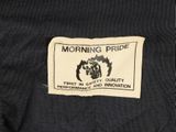 a close up of a label on the back of a jacket