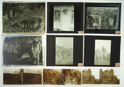 de nombreuses photos de personnes et d'animaux exposées dans une pièce
