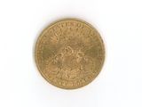 an image of a gold coin on a white surface
