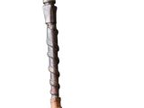 a baseball bat with a wooden handle on a white background