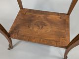 an image of a wooden table with a drawer underneath it