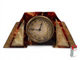 a clock that is sitting on top of a table