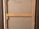 an old picture frame with a picture of a man and a woman