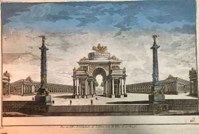 Vues d'optiques (3) Tunise, Turquie, Grèce Vue de l'arc trio…