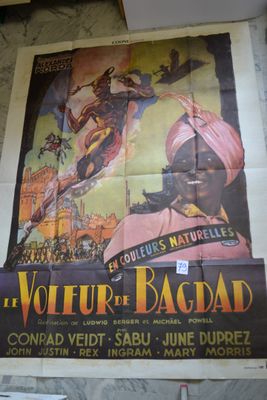 poster of a movie poster of a man flying through the air