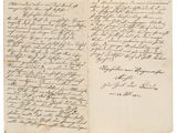 une lettre manuscrite du président des états-unis