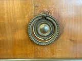 a close up of a drawer with a knob on it