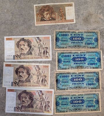 Ensemble de pièces de monnaie françaises